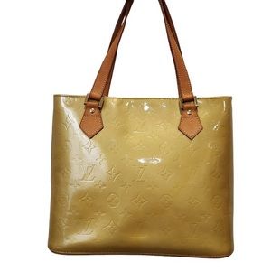 Authentic Louis Vuitton Monogram Vernis Houston Hand Bag